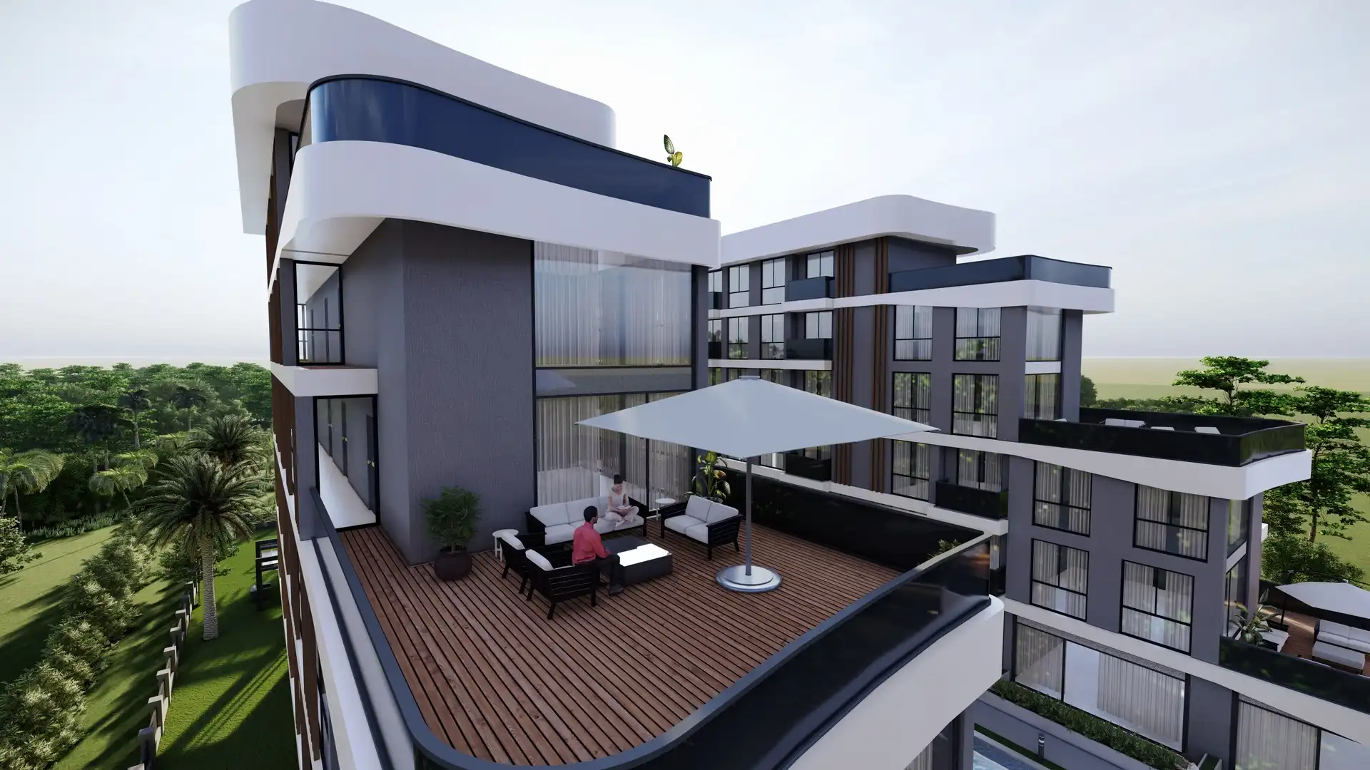 Изображение Современные квартиры в строящемся комплексе в Алтынташе под ВНЖ и гражданство